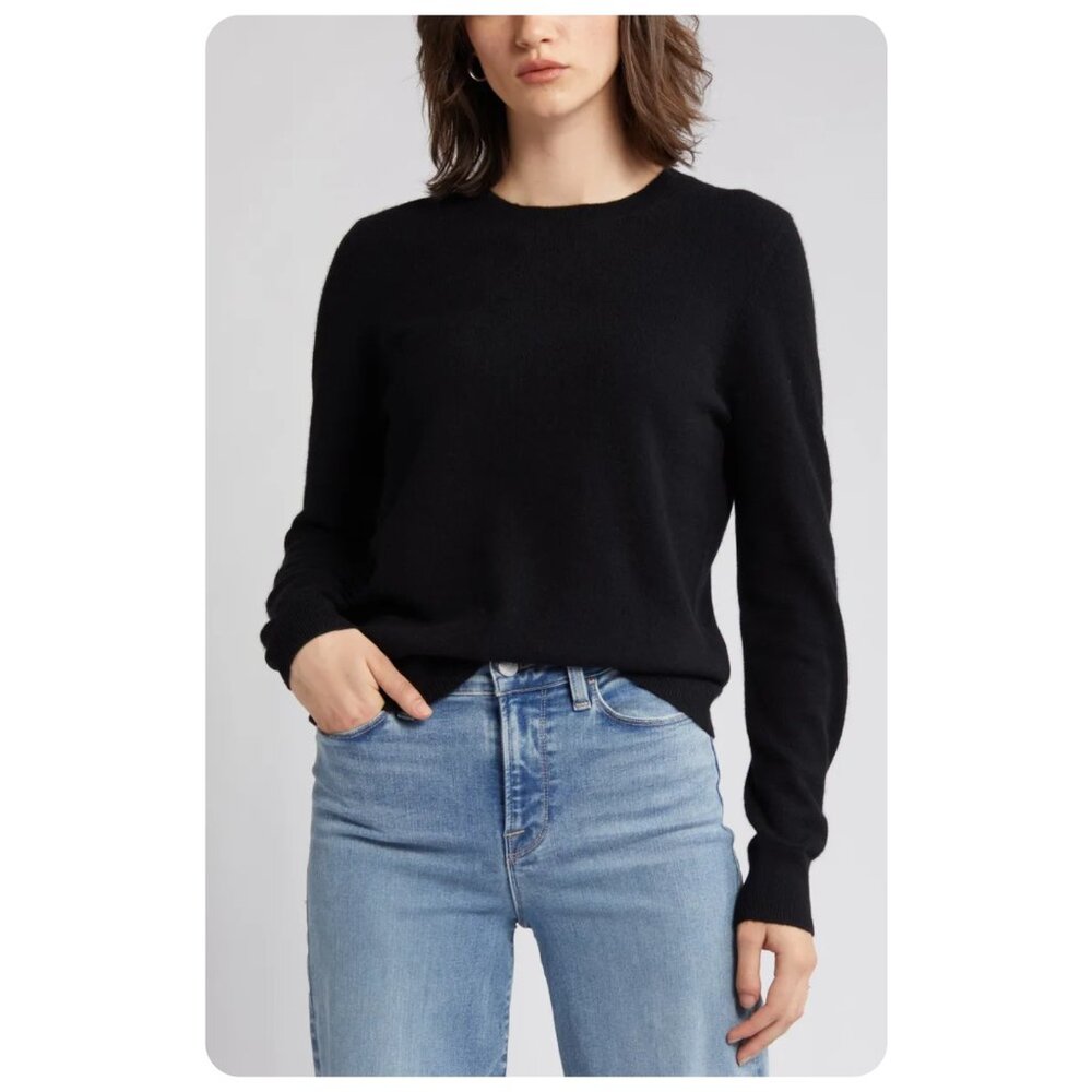 !! NWT BP. Nordstrom Black Lightweight Sweater sz xxs